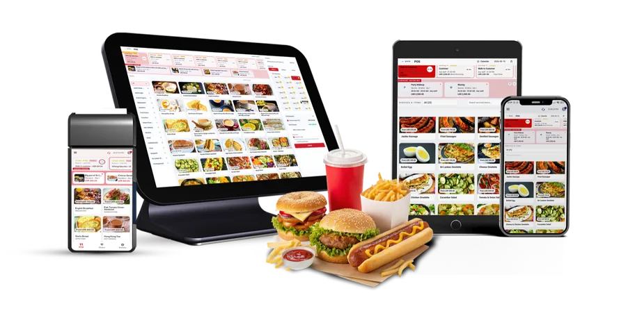 Restaurant POS — on desktop, tablet and mobile
