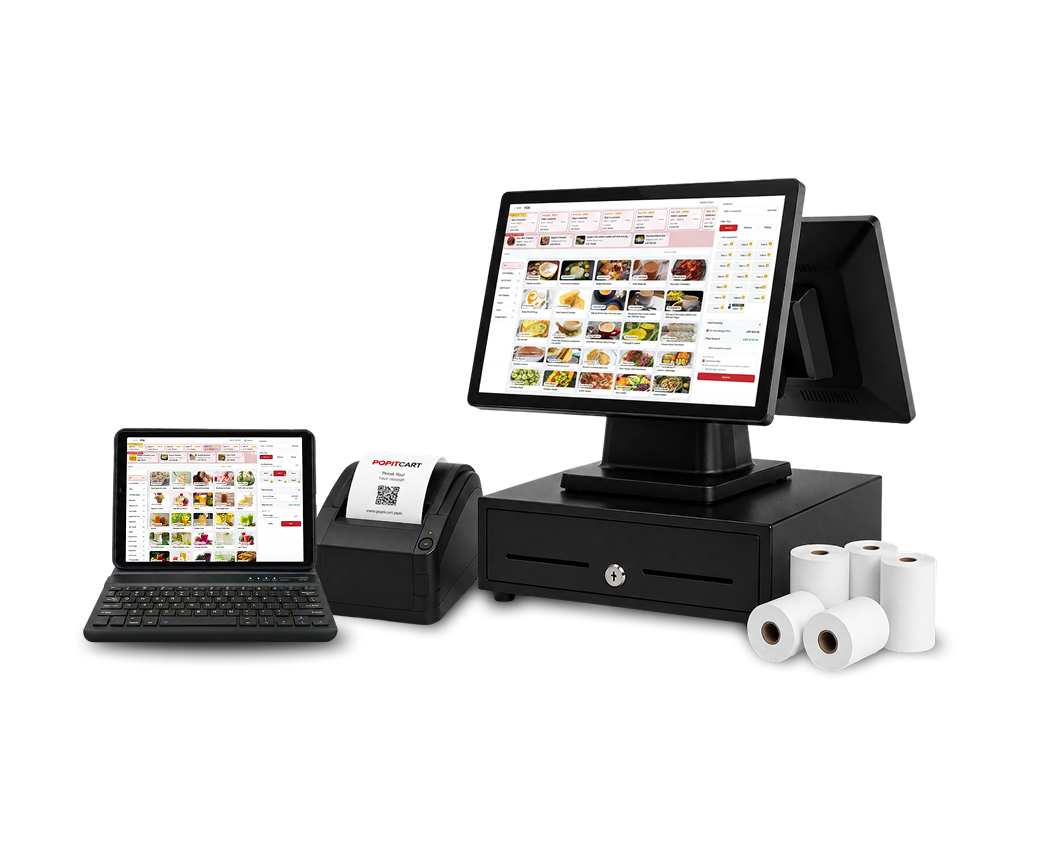Restaurant POS — on desktop, tablet and mobile