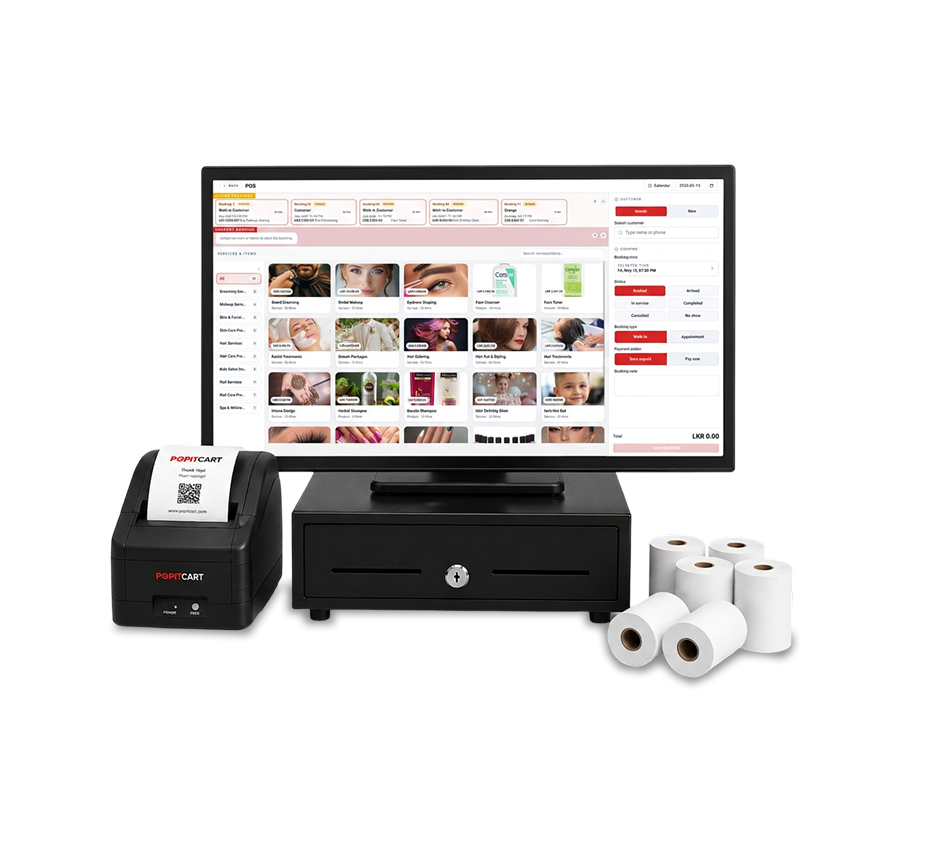 රූපලාවණ්යාගාර POS — Desktop, Tablet සහ Mobile උපාංගවල