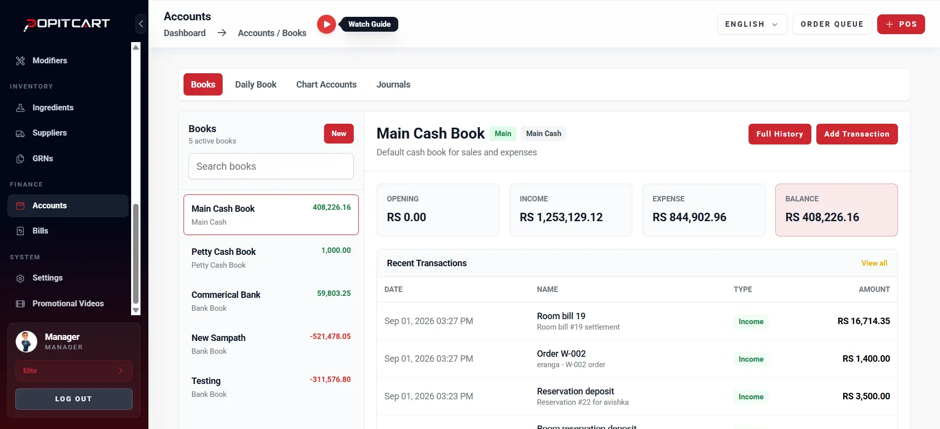 Accounts & Finance Module